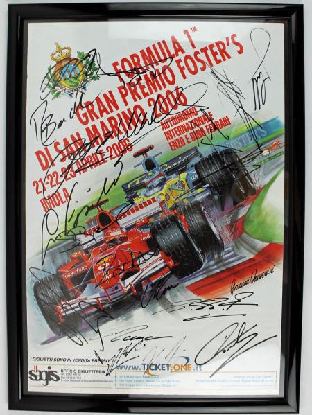 2006 Formula 1 Racing Multi-Signed Poster w/ 16 Signatures (PSA/DNA)