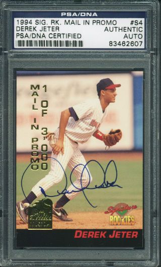 Derek Jeter Signed 1994 Signature Rookies Special Mail-In Promo Rookie Card (PSA/DNA Encapsulated)