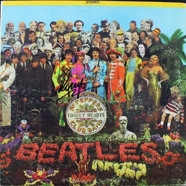 The Beatles: Ringo Starr Scarce Signed "Sgt Peppers Lonely Hearts Club Band" Record Album (PSA/DNA)