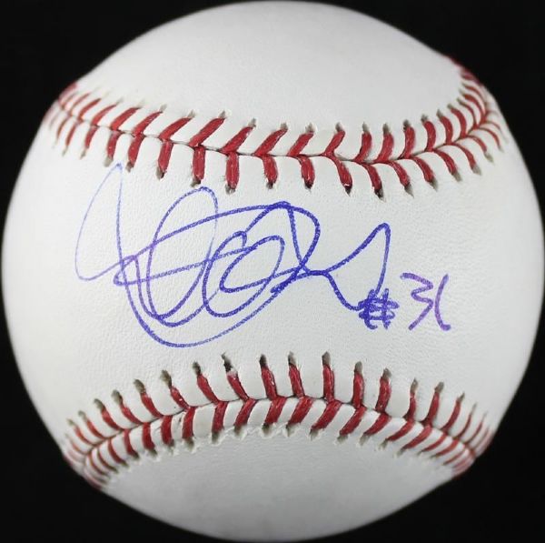 Ichiro Suzuki Signed OML Baseball with "#31" Inscription (Yankees)(PSA/DNA)