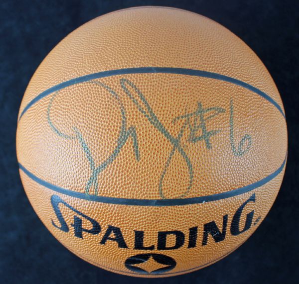 Rare Julius Erving Signed "Dr. J #6"NBA Basketball (JSA)