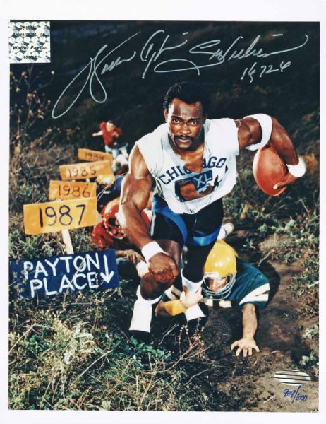 Limited Edition Walter Payton Signed 8" x 10" Photo (Steiner & Payton Foundation)