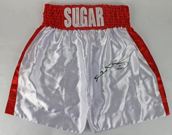 Sugar Ray Leonard Signed Boxing Trunks (PSA/DNA)