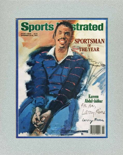 Larry Rivers Signed Sports Illustrated Artwork (PSA/DNA)