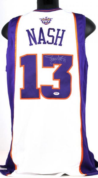 2005-06 Steve Nash Game Worn & Signed Phoenix Suns Basketball Jersey (MVP Season!)(PSA/DNA & Suns LOA)