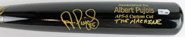 Albert Pujols Signed Marucci Personal Model Bat with "The Machine" Insc. (PSA/DNA)