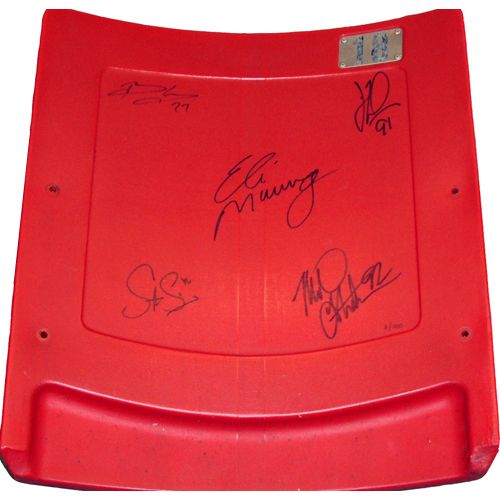 2007 New York Giants (SB Champs!) Signed Meadowlands Seat Back w/Manning, Strahan, etc. (5 Sigs)(Steiner)
