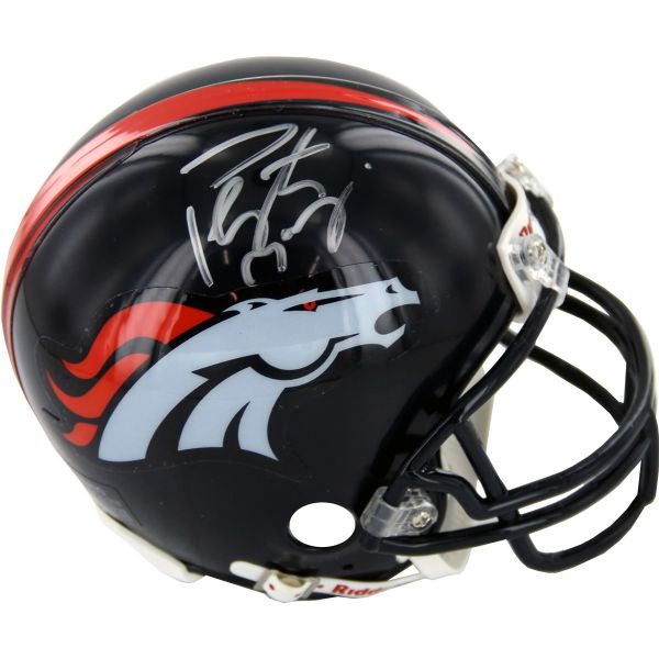 Peyton Manning Signed Denver Broncos Mini Helmet (Steiner)