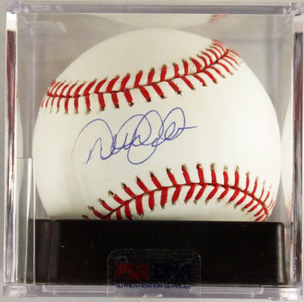 Derek Jeter Signed OML Baseball PSA/DNA Graded MINT+ 9!
