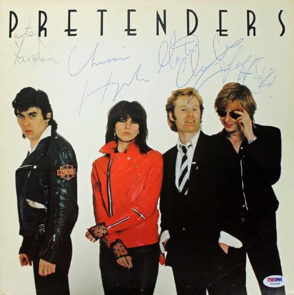 The Pretenders Rare Group Signed Self-Titled Debut Album (4 Signatures)(PSA/DNA)