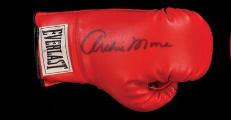 Archie Moore Rare Signed Boxing Glove (JSA)