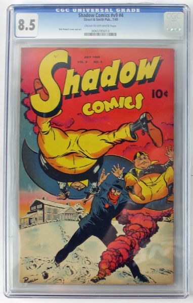 Shadow Comics V9#4 Okajima pedigree/Double Cover (Street & Smith, 1949) CGC Graded 8.5