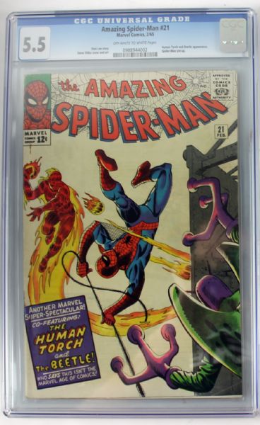 The Amazing Spider-Man #21 (Marvel, 1965) CGC Graded 5.5