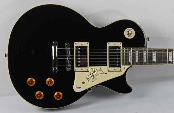 B.B. King Awesome Signed Gibson Epiphone Les Paul Guitar (PSA/DNA)