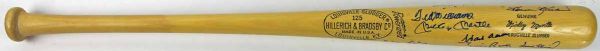 Exceptional 500 Home Run Club Signed Baseball Bat w/Original 11 Incl. Mantle, Williams, Aaron, etc. (PSA/DNA)