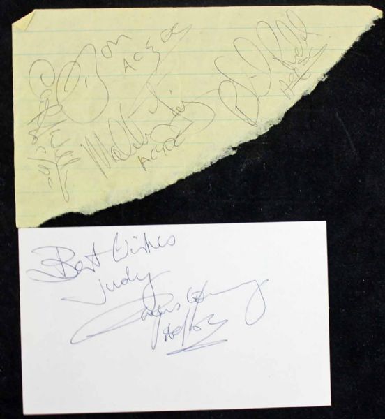 Rare AC/DC Signature Pages w/ Bon Scott! (REAL/Epperson)