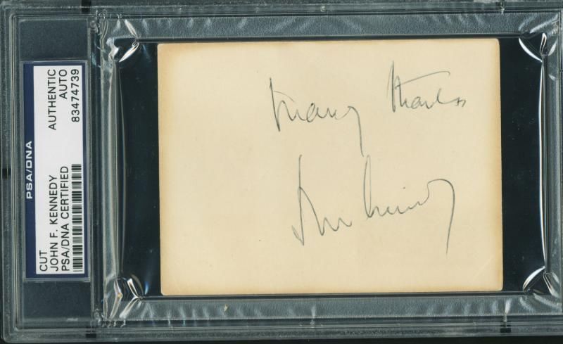 Lot Detail - President John F. Kennedy Signed Album Page with 