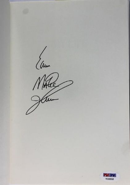 Magic Johnson Signed "My Life" Hardcover Book with RARE "Earvin Magic Johnson" Sig (PSA/DNA)