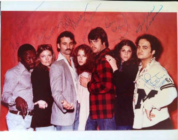 Saturday Night Live RARE Original Cast Signed 8" x 10" Photo w/Belushi, Murray, Radner, Aykroyd, Newman & Morris (PSA/DNA) 