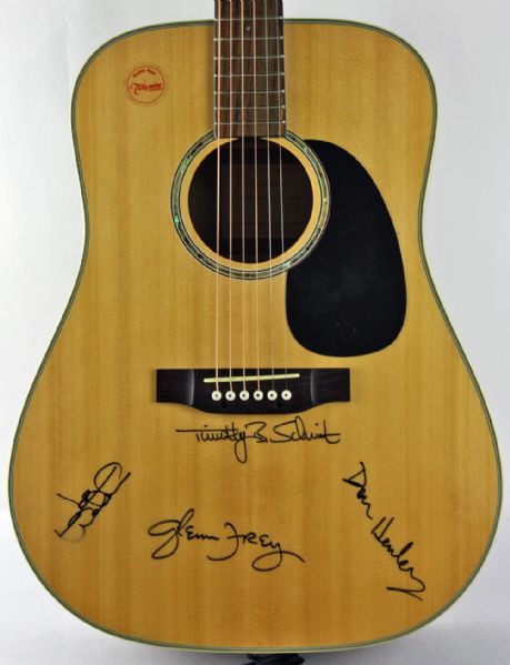 The Eagles Group Signed Takamine Acoustic Guitar w/Henley, Walsh, Frey & Schmit (PSA/DNA)