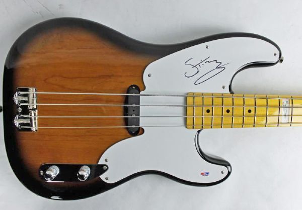 Sting Rare Signed Personal Signature Model Fender Bass Guitar (PSA/DNA)