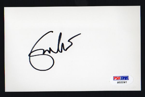 Eric Clapton In-Person Signed 3" x 5" Card with Great Autograph (PSA/DNA)