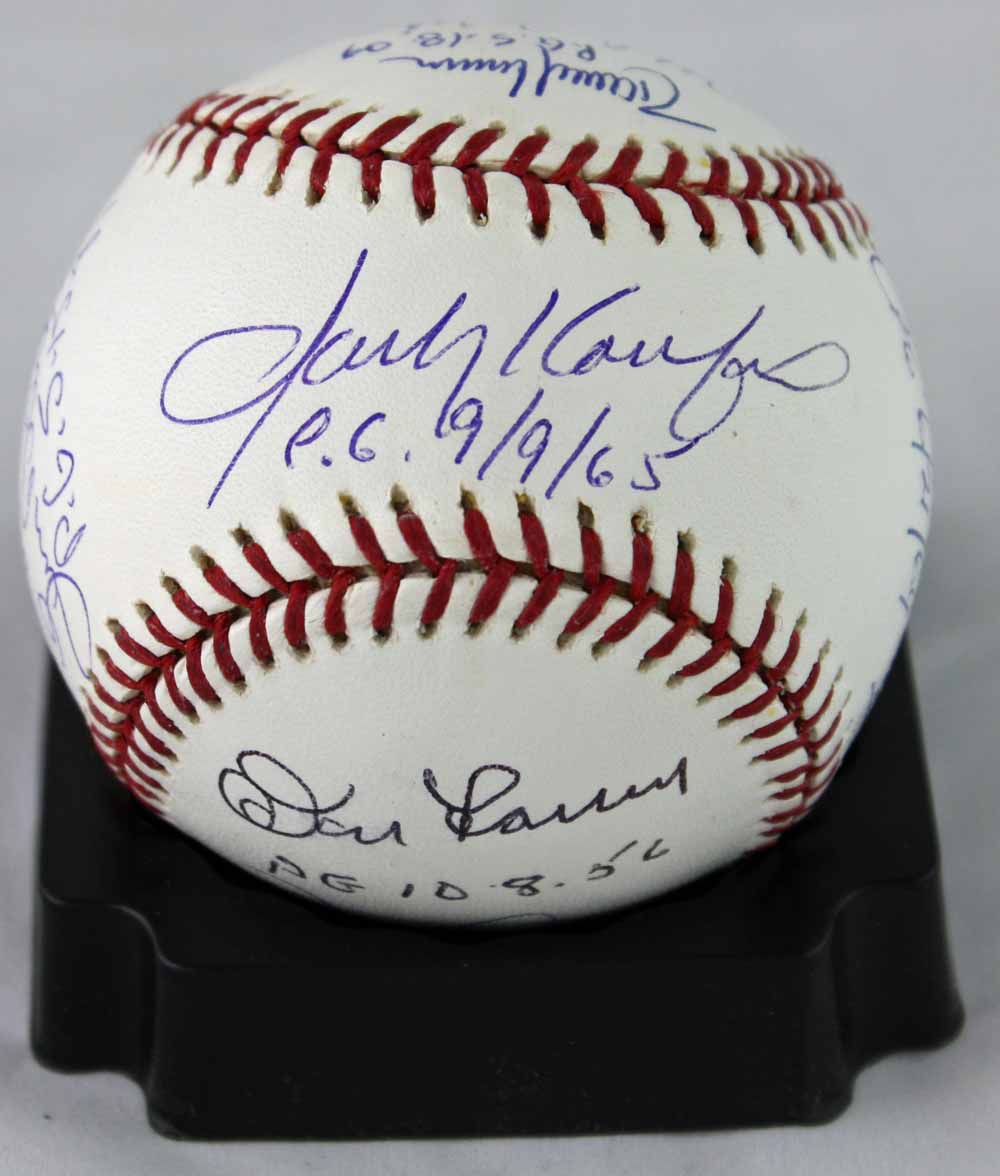 Lot Detail - Perfect Game Legends: MINT Signed & Inscribed OML Baseball ...