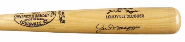 Joe DiMaggio Signed Professional Model Baseball Bat (PSA/DNA)
