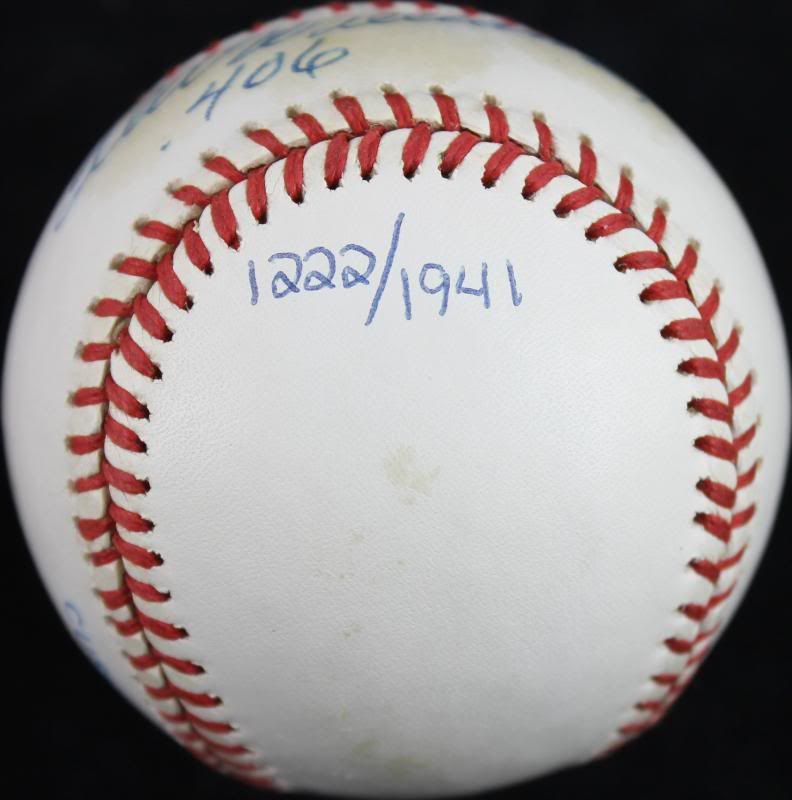 Lot Detail - Ted Williams Signed Ltd. Ed. OAL Baseball W/".406 ...