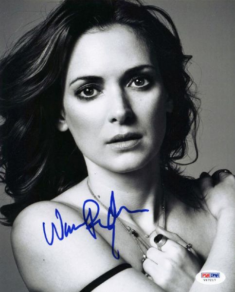 Winona Ryder Signed 8x10 Photo (PSA/DNA)