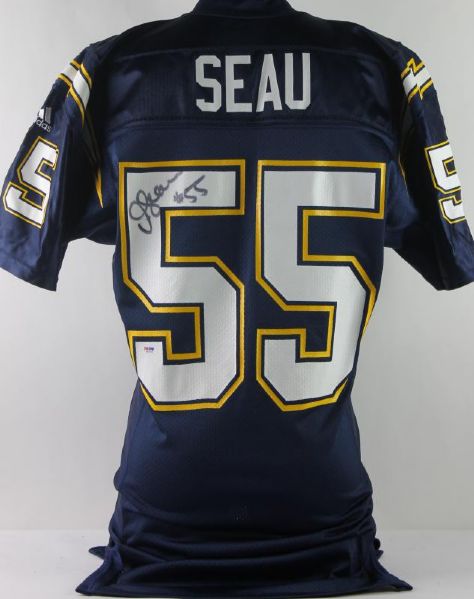 Junior Seau Signed Game Issue San Diego Chargers Jersey (PSA/DNA)