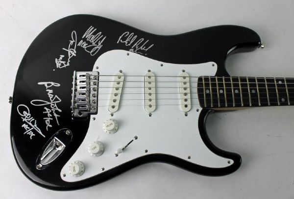 AC/DC: Band Signed Strat Style Electric Guitar (PSA/DNA)