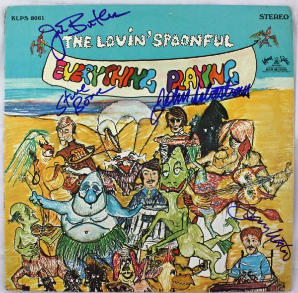 The Lovin Spoonful Group Signed "Everything Playing" Album w/ 4 Signatures (PSA/DNA)