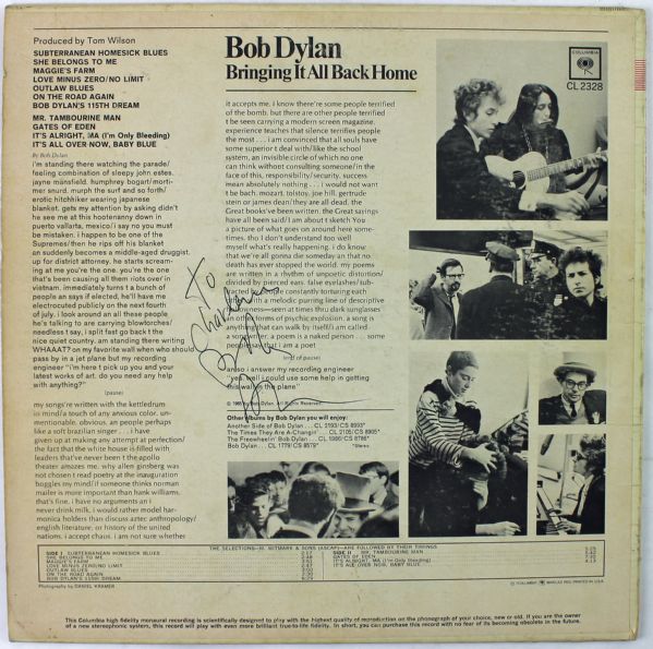 Bob Dylan Signed Album "Bringing It All Back Home" Graded MINT 9 (PSA/DNA)
