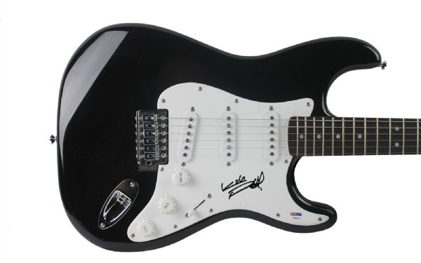 The Rolling Stones: Keith Richards Signed Fender Squier Strat Guitar - PSA/DNA Graded GEM MINT 10!