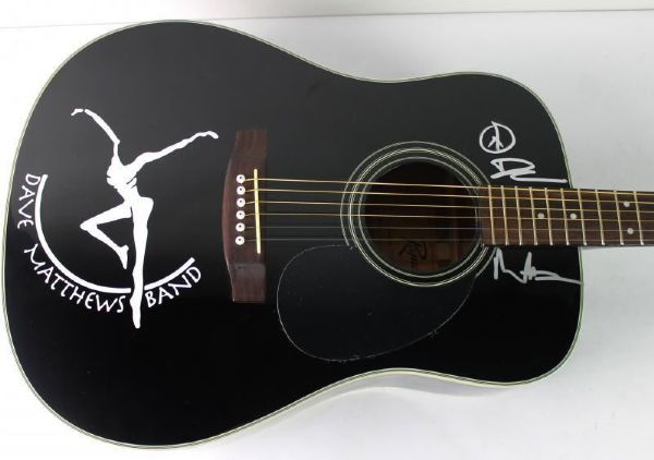 Dave Matthews Signed Acoustic Guitar with Custom Decals (PSA/DNA)