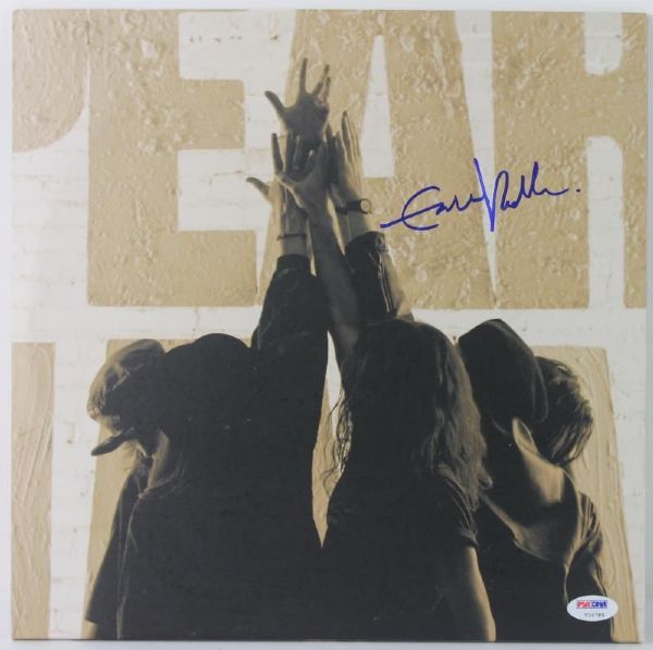 Pearl Jam: Eddie Vedder "Ten" Album Cover w/ Vinyl (PSA/DNA)