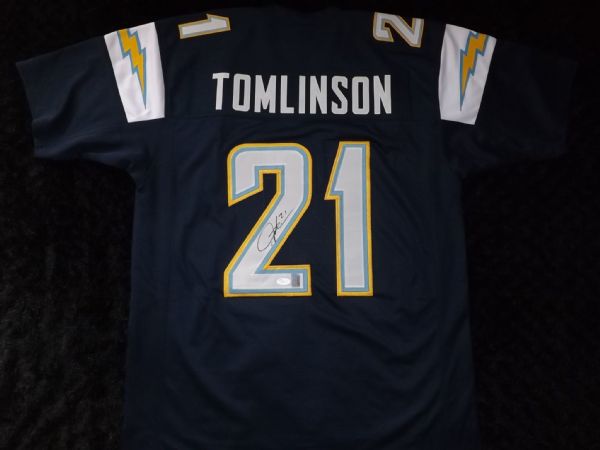 Ladainian Tomlinson Signed San Diego Chargers Jersey (JSA & LT)