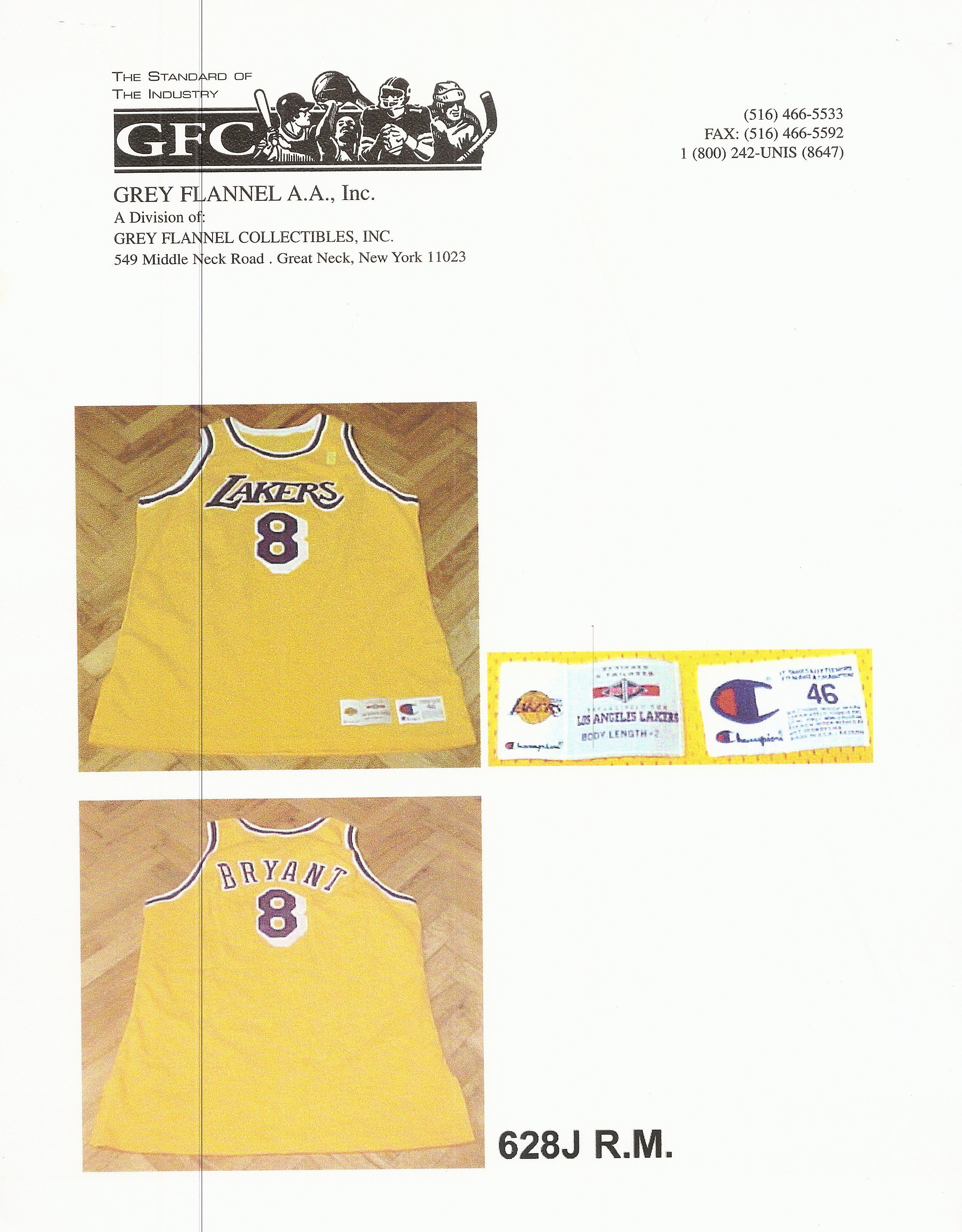 KOBE BRYANT AUTHENTIC GAME WORN NBA JERSEY - Ace Rare Collectibles