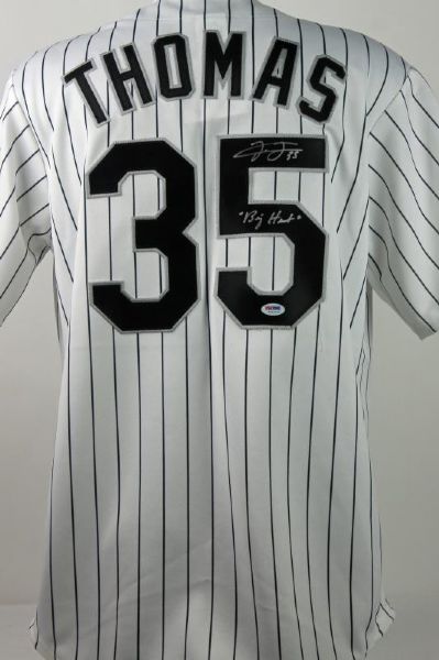 Frank Thomas Signed Chicago White Sox Jersey with "Big Hurt" Inscription (PSA/DNA ITP)