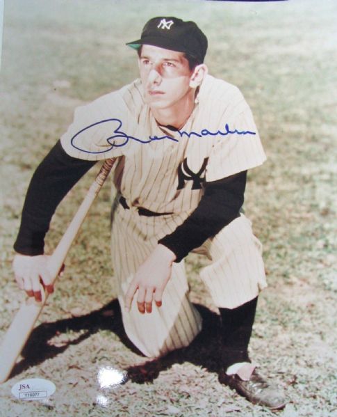 Billy Martin Signed 8" x 10" Photo w/ Superb Autograph! (JSA)