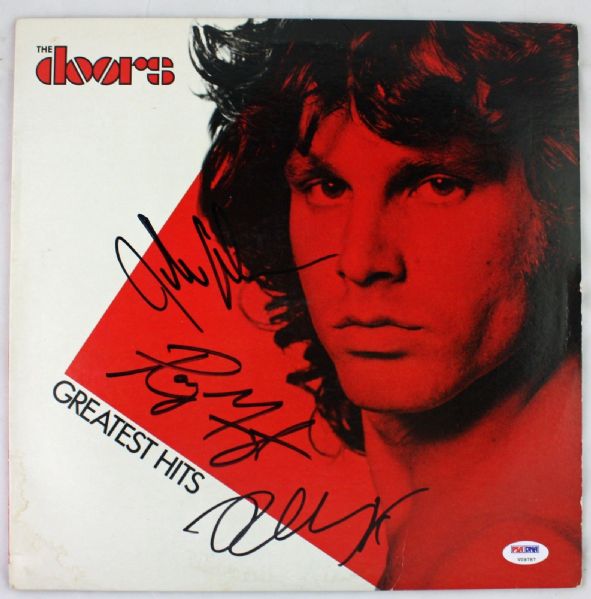 The Doors: Band Signed "Greatest Hits" Album w/ 3 Signatures (PSA/DNA)