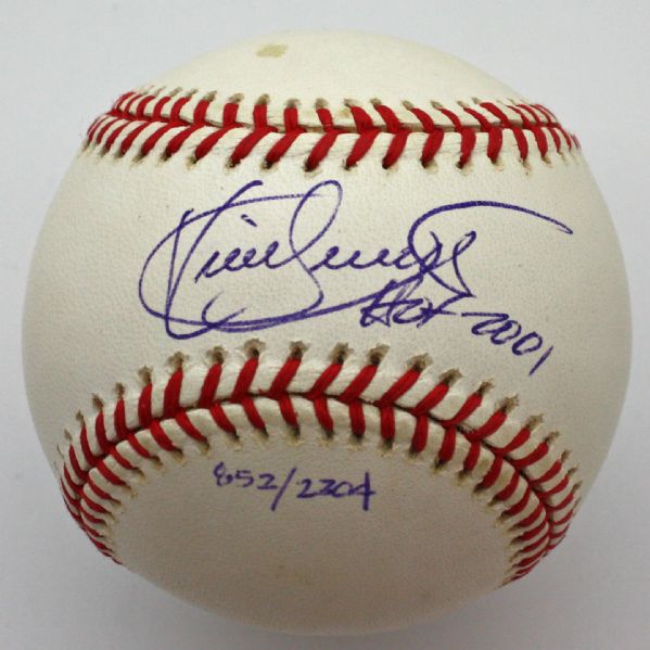 Kirby Puckett Signed Limited Edition OAL Baseball w/ "HOF 2001" Inscription (PSA/JSA Guaranteed)