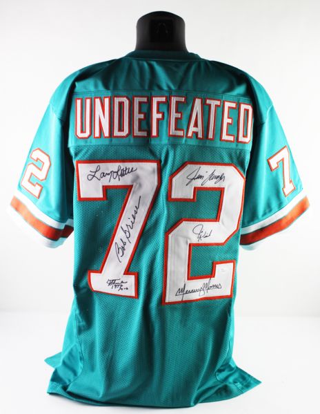 1972 Dolphins Multi-Signed "Undefeated" Jersey (JSA)