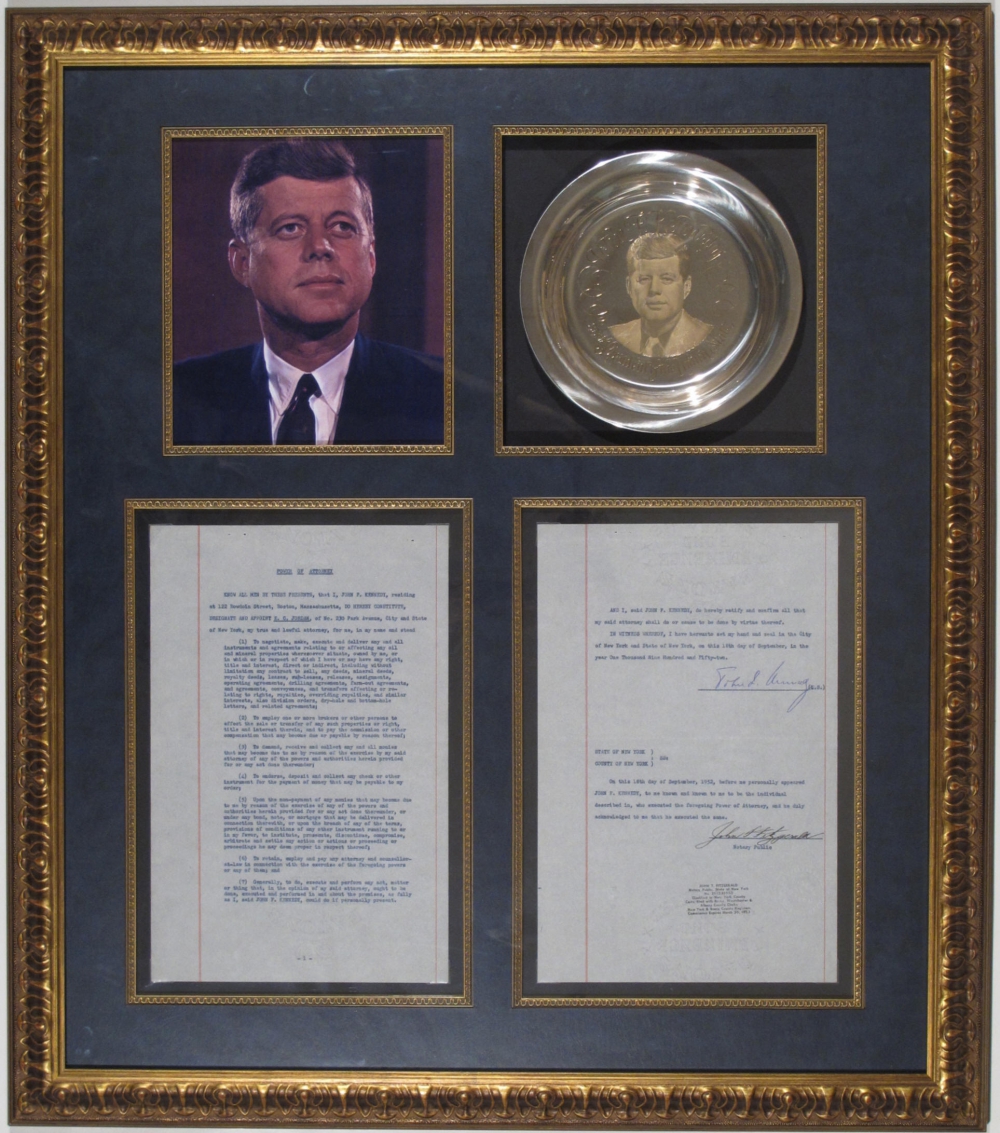 Lot Detail - President John F. Kennedy Impressive Signed Document ...