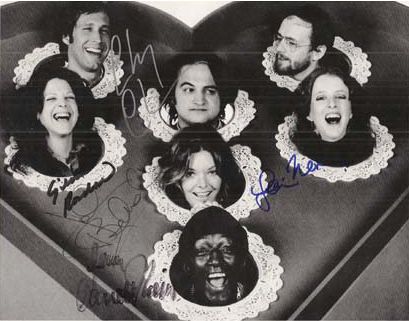 Saturday Night Live: Original Cast Signed 8" x 10" Black & White Photo w/ John Belushi! (PSA/JSA Guaranteed)