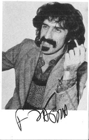 Frank Zappa Near-Mint Signed 3.5" x 5.5" Black & White Photo (PSA/JSA Guaranteed)