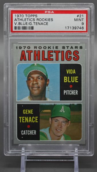 1970 Topps Vida Blue #21 Rookie Card - PSA Graded MINT 9 (Pop of Only 13!)