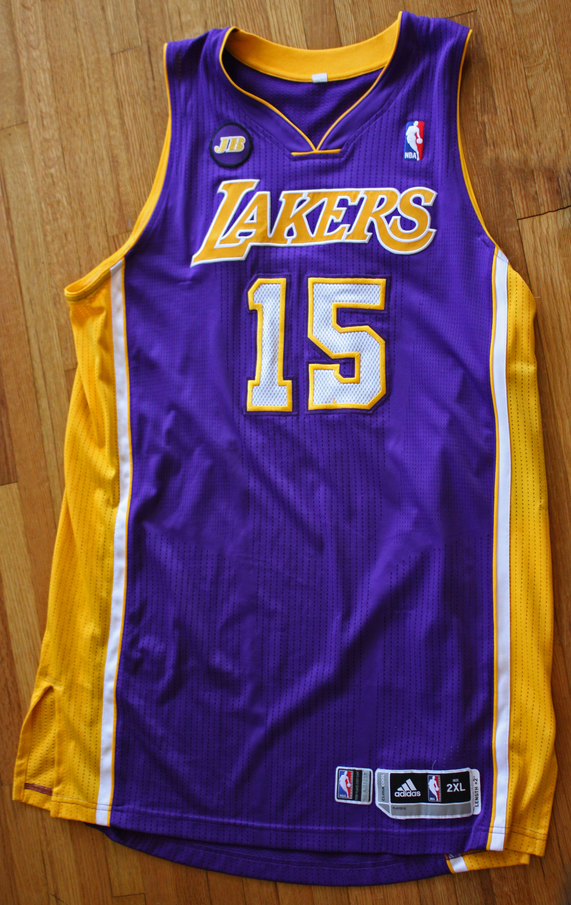 Lakers No15 Metta World Peace Purple Revolution 30 NBA Jerseys