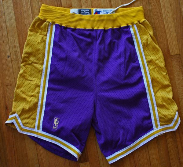 1996-97 Kobe Bryant Game Worn Lakers Basketball Shorts (Rookie Season!)(DC Sports)